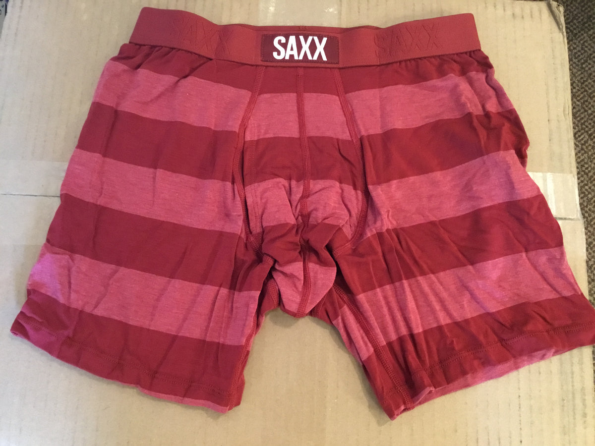 SAXX boxer brief 1 pack red strips SXBB30F ORT – Apropos for Women & Men