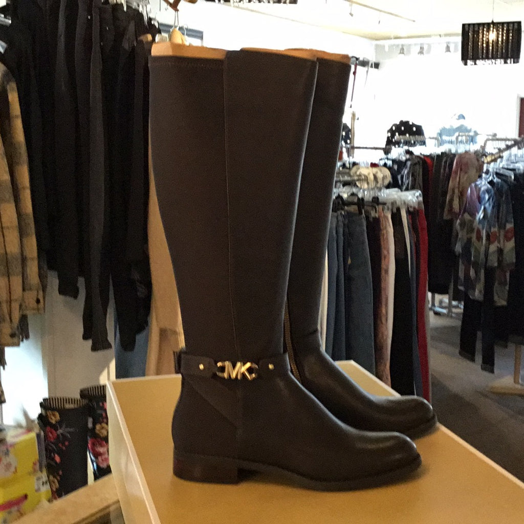 Michael kors tall sales leather boots